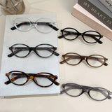 MAYTRENDS   -  Chic Retro Oval Blue Light Blocking Glasses, Metal Hinge, PC Frame for Fashion & Reading