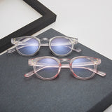 Maytrends  fashion New transparent point Plain glasses PC plain glass spectacles vintage eyeglass round frame glasses