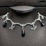 MAYTRENDS  - Gothic Jeweled Bat Choker