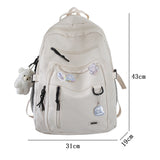 Maytrends Fashion Big Student Backpack NEW Badge Rucksack Girls School Bag High Capacity Women Backpack Female Cute Leisure Travel Mochila