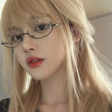 Maytrends Japanese Anime Cosplay Glasses Frame Women Fashion Anti-blue Plain Glasses Men Contrasting Cute Decorative Computer Glasses