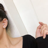 MENGJIQIAO New Korean Elegant Cute Rhinestone Butterfly Stud Earrings For Women Girls Boucle D&#39;oreille Jewelry Gifts