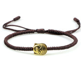 Tibetan Buddhist Charm Bracelets &amp; Bangles Lucky Buddha Elephant Dumbbell Beaded Bracelet For Women Men Yoga Wristband Jewelry