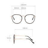 Maytrends Korean Anti-blue Glasses Frame Women No Makeup Fashion Glasses Men Contrasting Cute Decorative Glasses