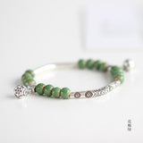 Women&#39;s Ceramic hand made DIY Bracelets Artware Retro bracelet for woman girl gift Fashion Jewelery wholesale #1555