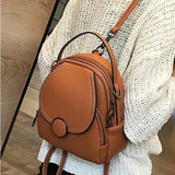 Maytrends  -   New Designer Fashion Women Leather Backpack Mini Soft Touch Multi-Function Small Backpack Female Ladies Shoulder Bag Girl Purse