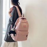 Maytrends High Quality Waterproof Nylon Women Backpack For Teenage Girl School Bag Korean Style College Student Bag Laptop Backpack