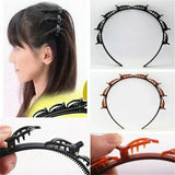 MAYTRENDS  -  New Double Bangs Hairstyle Hair Clips Hairpin Head Hoop Twist Plait Clip Front Hairclips Hair Hoop Women Headband Headwear