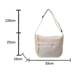 MAYTRENDS  -  Fashionable Commuter Large Capacity Crossbody Bag Simple Sweet Casual Shoulder Bag Artistic Girl Trendy Underarm Tote Bag