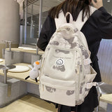 Maytrends  -  Large Female Cute College Backpack Girl Travel Book Backpack Nylon Fashion Ladies Leisure Bag Women Laptop Men School Bags