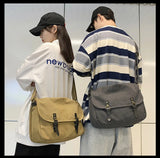 Maytrends Y2k Fashion Grunge Preppy Shoulder Bag Japanese Solid All Match Casual Handbags Vintage High-capacity Students Crossbody Bags