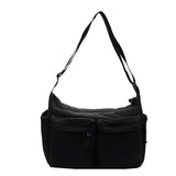 MAYTRENDS  -  Work Style Casual Crossbody Bag with Large Capacity Waterproof Shoulder Bag Made of High-quality Nylon Fabric Bag for Men