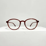 MAYTRENDS  -  Korea Retro Red Glasses Frame Women No Makeup Fashion Anti-blue Plain Glasses Men Contrasting Cute Decorative Computer Glasses