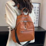 Maytrends Fashion Women Backpack Luxury Soft Leather Backpacks Female School Bags for Teenage Girls Designer Casual Mochila Feminina