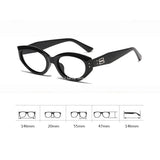 Maytrends Korea Oval Black Glasses Frame Women Lovely INS No Makeup Plain Glasses Men Eyewear Cute Decorative Computer Glasses