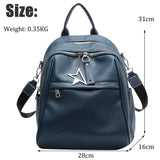 Maytrends Fashion Women Backpack Luxury Soft Leather Backpacks Female School Bags for Teenage Girls Designer Casual Mochila Feminina