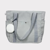 MAYTRENDS  -  Large Capacity Canvas Tote Bags for Work Commuting Carrying Bag College Style Student Outfit Book Shoulder Bag