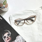 MAYTRENDS  -  American Cat Eye Glasses Frame Girl Ins No Makeup Plain Glasses Men Eyewear Cute Decorative Computer Glasses