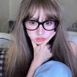 Maytrends Personality Coarse Glasses Frame Women Lovely Ins No Makeup Plain Glasses Men Eyewear Cute Decorative Computer Glasses