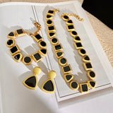 MAYTRENDS  -  vintage necklace earrings bracelet set