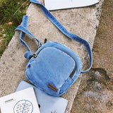 MAYTRENDS  -  Vintage Women Mini Shoulder Bags Casual Daiily Denim Crossbody Bolso Mujer Concise Japanese Style Solid Outgoing Bag Female