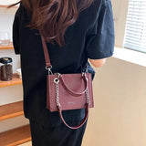 MAYTRENDS  -  2024 New Luxury Designe Women Small Handbags High Quality PU Leather Shoulder Bag Simple Solid Female Crossbody Bags