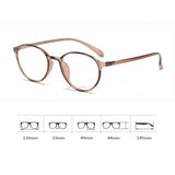 Maytrends Korea TR90 Round Frame Glasses Women No Makeup Fashion Anti-blue Plain Glasses Men Contrasting Cute Decorative Computer Glasses