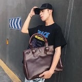 MAYTRENDS  -  Retro Handbag Briefcase Men Large Capacity Top-Handle Bags For Fashion Men's Crossbody Bag Shoulder Messenger Bag Laptops