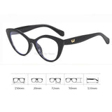 MAYTRENDS  -  American Cat Eye Glasses Frame Girl Ins No Makeup Plain Glasses Men Eyewear Cute Decorative Computer Glasses