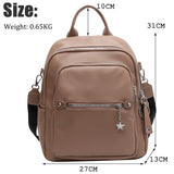 Maytrends  -   Fashion Backpack for Women Teenage Retro PU Leather High Quality College School Bags for Teenage Girls Students Shopping Travel