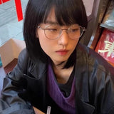 Maytrends Korean School Alloy Glasses Frame Women Lovely Ins No Makeup Plain Glasses Men Eyewear Cute Decorative Computer Glasses