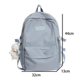 Maytrends  -  Casual Waterproof Nylon Women Bags School Backpack for Teenagers Girls Travel  Backbag Mochilas Female Small Bookbag Kawaii Bag