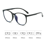 MAYTRENDS  -  Korean Big Frame Anti-blue Glasses Women Lovely Plain Glasses Men Eyewear Cute Decorative Computer Glasses