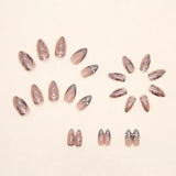 Medium Length Almond Fake Nails Y2K Set Press on Nails with Designs
