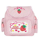 MAYTRENDS  -  Japanese Girl Sweet Kawaii Backpacks Embroidery Fruit Strawberry Dot Schoolbags Y2k Women Harajuku School Backpack for Students