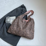 MAYTRENDS  -  Big Leopard Cloth Underarm Tote Bags Lady Shopper Shopping Shoulder Bag for Women 2024 Winter Fashion Y2K Handbags