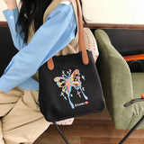 MAYTRENDS  -  Casual Lage Capacity Women Canvas Tote Bag Simple Commuting Female Shoulder Bag 2024 New Fashion Designer Handbags