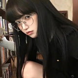 Maytrends Korean School Alloy Glasses Frame Women Lovely Ins No Makeup Plain Glasses Men Eyewear Cute Decorative Computer Glasses