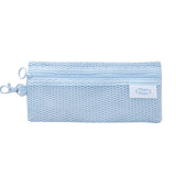 Maytrends BACK TO SCHOOL 1 Piece Portable Pencil Case Simplicity Blue Gray Solid Color Pencil Pouch Creative Keychain Waterproof Stationery Storage Bag