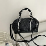 MAYTRENDS  -  Fashion Handbags Women Aesthetic Individuality Serpentine Crossbody Shoulder Bags PU Leather Luxury Designer Bolso Mujer