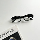 MAYTRENDS  -  Korea Retro Glasses Frame Women No Makeup Fashion Anti-blue Plain Glasses Men Contrasting Cute Decorative Computer Glasses