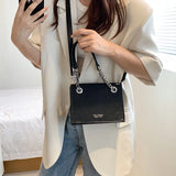 MAYTRENDS  -  2024 New Luxury Designe Women Small Handbags High Quality PU Leather Shoulder Bag Simple Solid Female Crossbody Bags