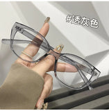 MAYTRENDS  - Korea Retro Cat Eye Anti-blue Light Glasses Frame Women No Makeup Plain Glasses Men Eyewear Decorative Computer Glasses