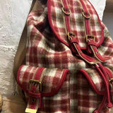 MAYTRENDS  -  Sweet Y2k Aesthetic Fashion Plaid Backpack Women Kawaii Casual Cute Students Schoolbags Preppy Vintage All Match Chic Backpacks