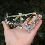 MAYTRENDS  -  Witch Skull Butterfly Hair Tiara Fairycore Hair Crown Party Cosplay Pixie Hair Jewelry for women