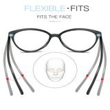 MAYTRENDS  -  Trendy Cat Eye Eyeglasses Women's Image Glasses Stylish Anti-blue Light Computer Goggles New PC Frame Transparent Fake Glasses