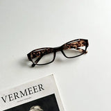 MAYTRENDS  -  Korea Retro Glasses Frame Women No Makeup Fashion Anti-blue Plain Glasses Men Contrasting Cute Decorative Computer Glasses