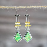 Vintage Bohemia Resin Dangle Earrings for Women Beach Party Jewelry Accessories Ethnic Tribal Hook Earring Charm Gift