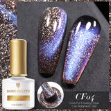 Reflective Glitter Cat Magnetic Gel Nail Polish  Gel Silver Purple Soak Off UV Gel Varnish Rainbow Gel