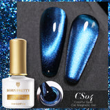 Reflective Glitter Cat Magnetic Gel Nail Polish  Gel Silver Purple Soak Off UV Gel Varnish Rainbow Gel